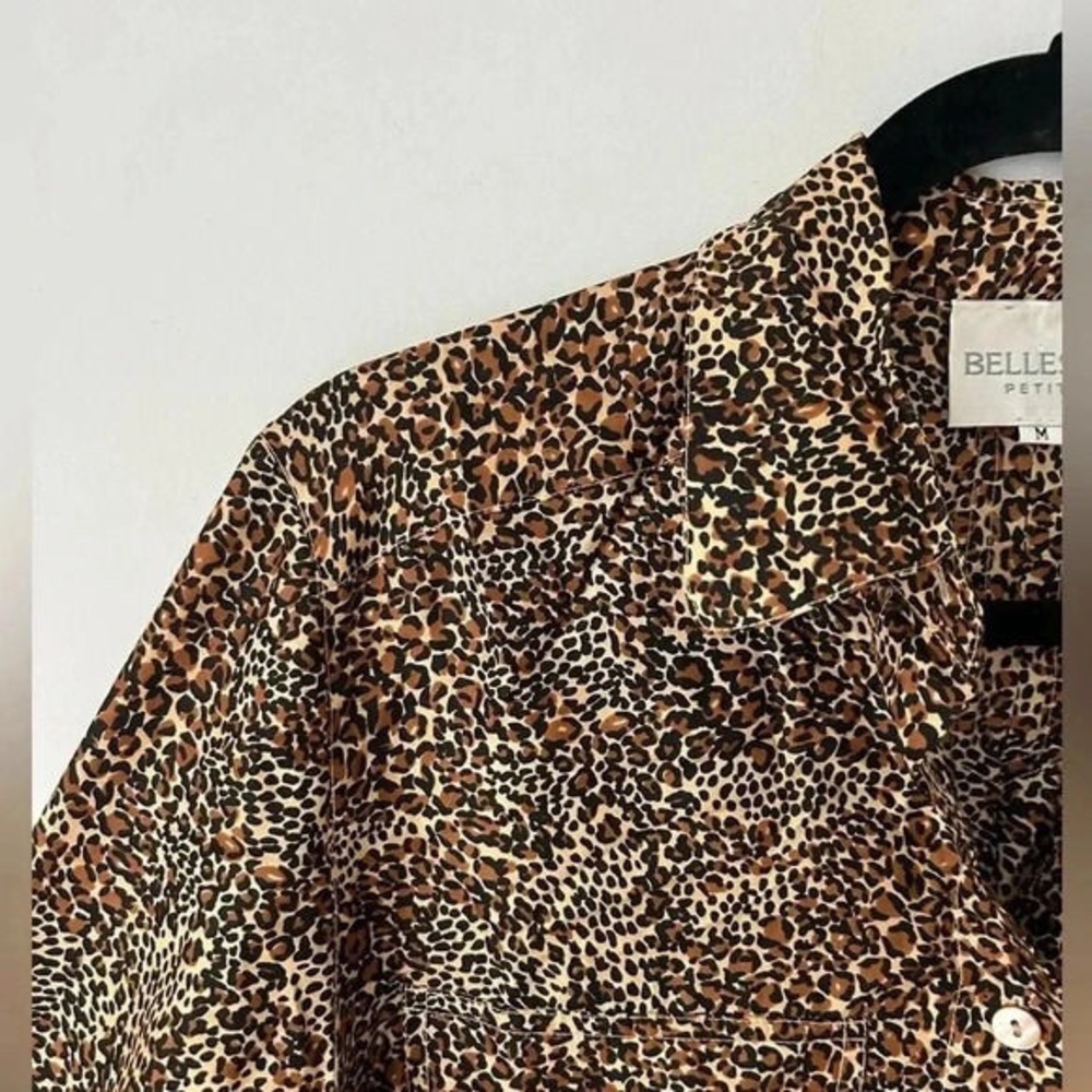 Brown Patterned Button-Up Shirt - image 4